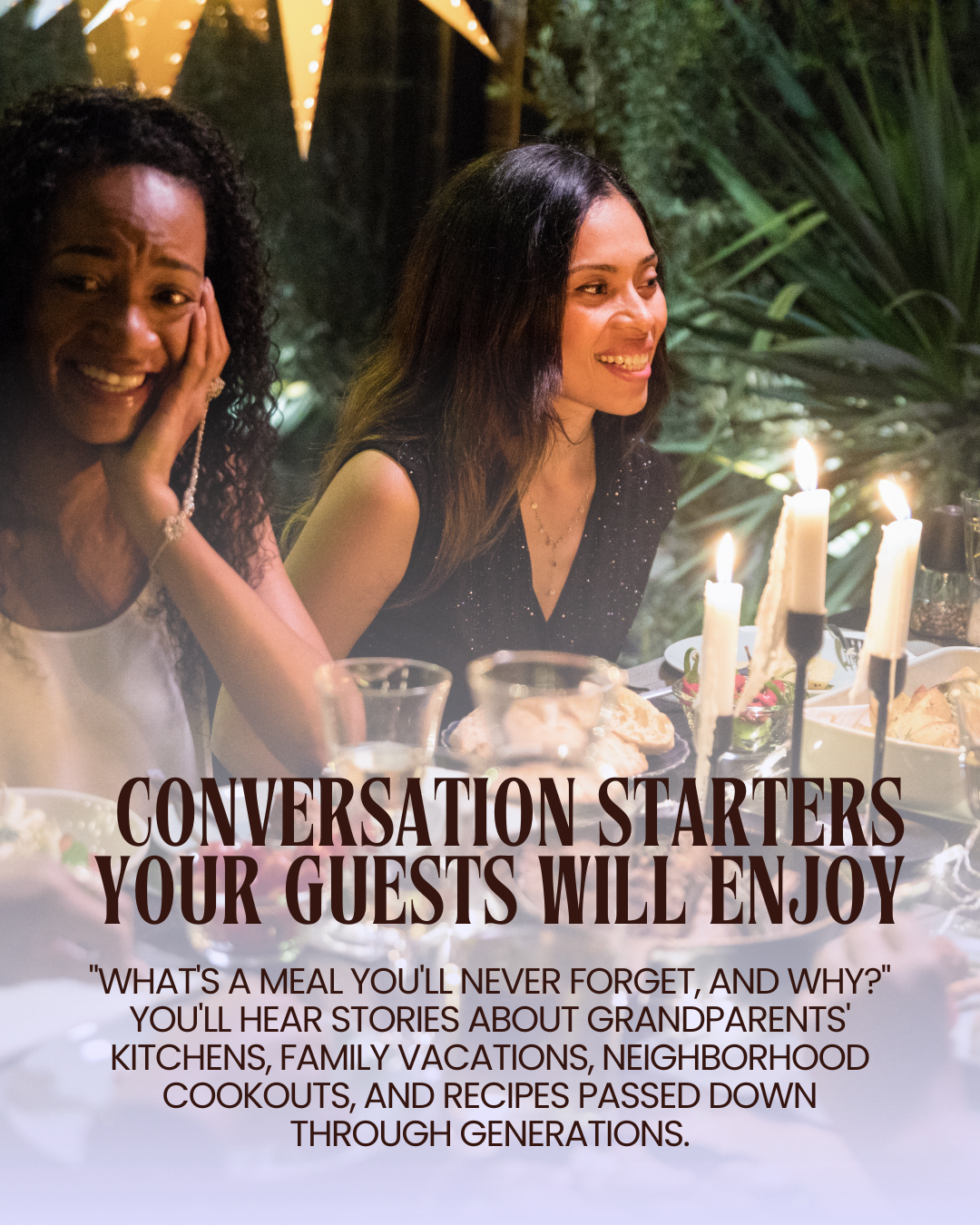 Conversation Starters Your Guests Will Actually Enjoy